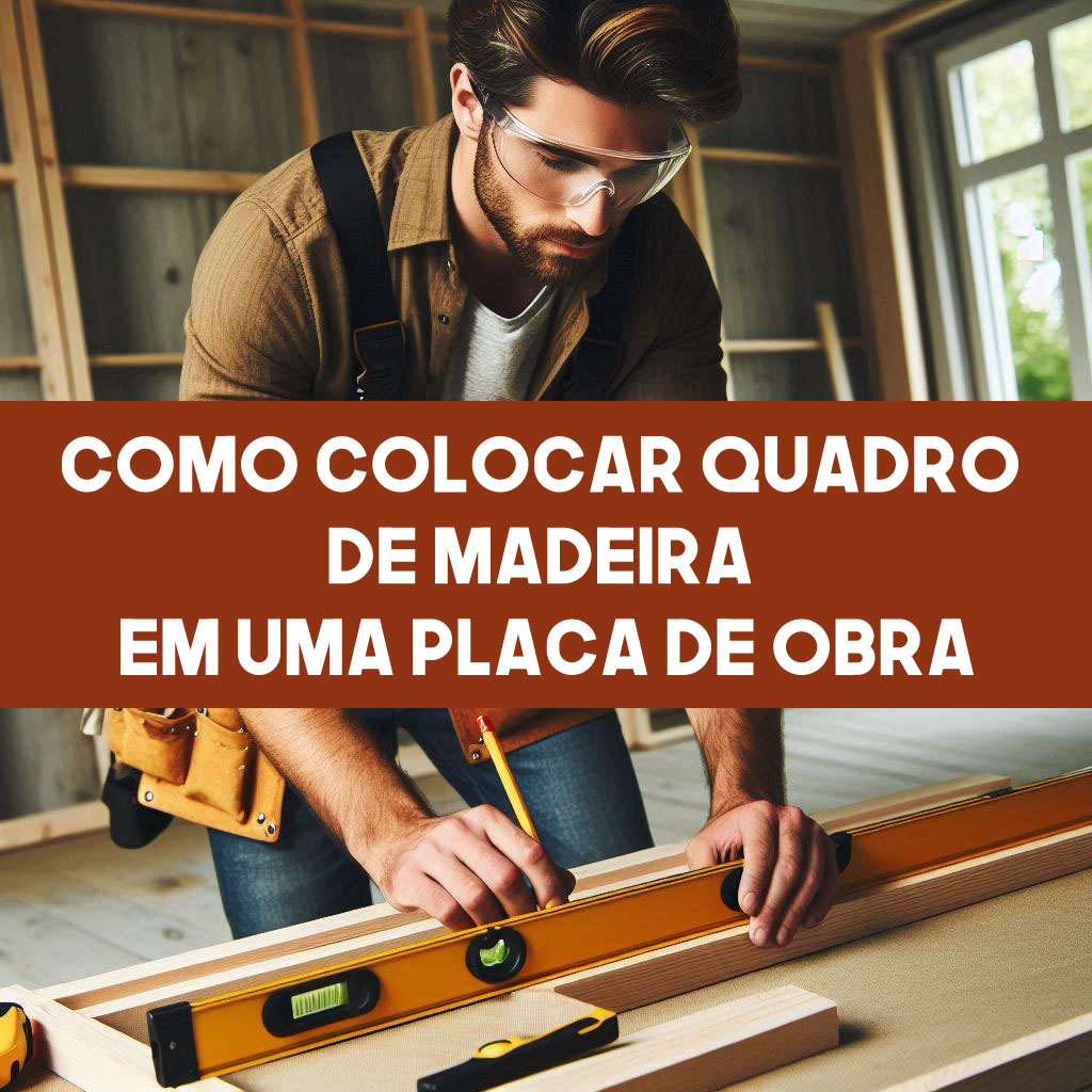 Como Colocar Quadro de Madeira em uma Placa de Obra